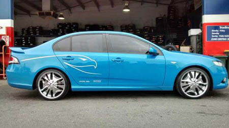 Ford FG XR6 fitted with 20 inch Destino Claw 