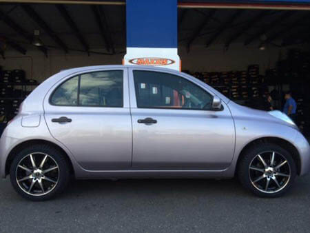 Nissan Micra fitted with 16 inch CSA Motivatr 