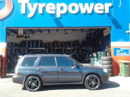 Subaru Forrester fitted with 19 inch VW443 