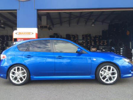 Subaru Impreza fitted with 18 inch ROH Mantis 