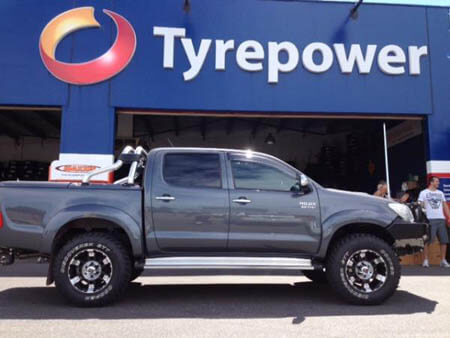 Toyota Hilux fitted with 17 inch KMC Spy 