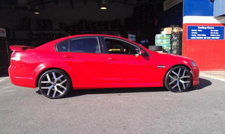 VE Commodore fitted with 20 inch G8 