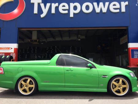 VE SS Ute fitted with 20 inch Gols FR1 Simmons 