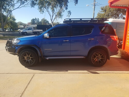 Roh Trophy wrapped in 265/65r17 cooper at3 lt on a 2018 holden trailblazer 
