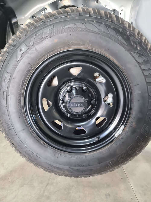 2019 ISUZU DMAX 16x8 king black steel wheel include centre cap & wheel nuts 