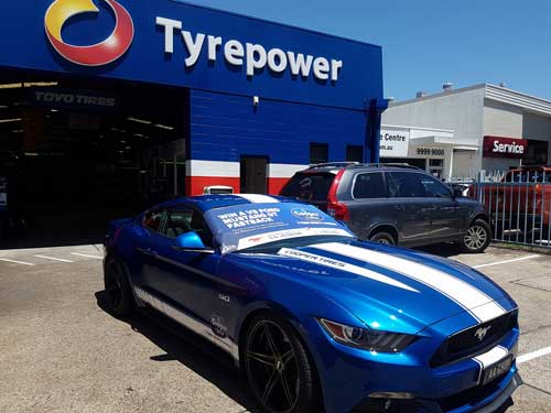 The giveaway Mustang from #Coopertiresaustralia when you purchased 4 tyres. What a great prize and some of our customers are in it to win it. 