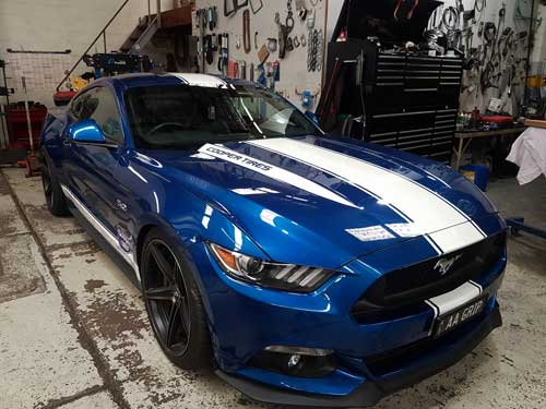 The giveaway Mustang from #Coopertiresaustralia when you purchased 4 tyres. What a great prize and some of our customers are in it to win it. 