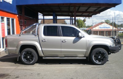 VW Amarok getting the treatment. New 17 CSA Raptor Rims and Toyo OPAT2 tyres. Looks great, drives great. 