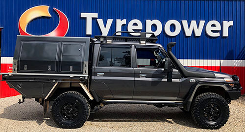 Toyota Land Cruiser with ROH Octagon rims wrapped in premium Toyo M/T’s 